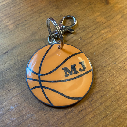 Basketball Keychain | Personalized with Name | Team Key chain | Custom B-Ball Key Ring | Basket ball Tag | Team Gift | Coach Gift | Bag Tag