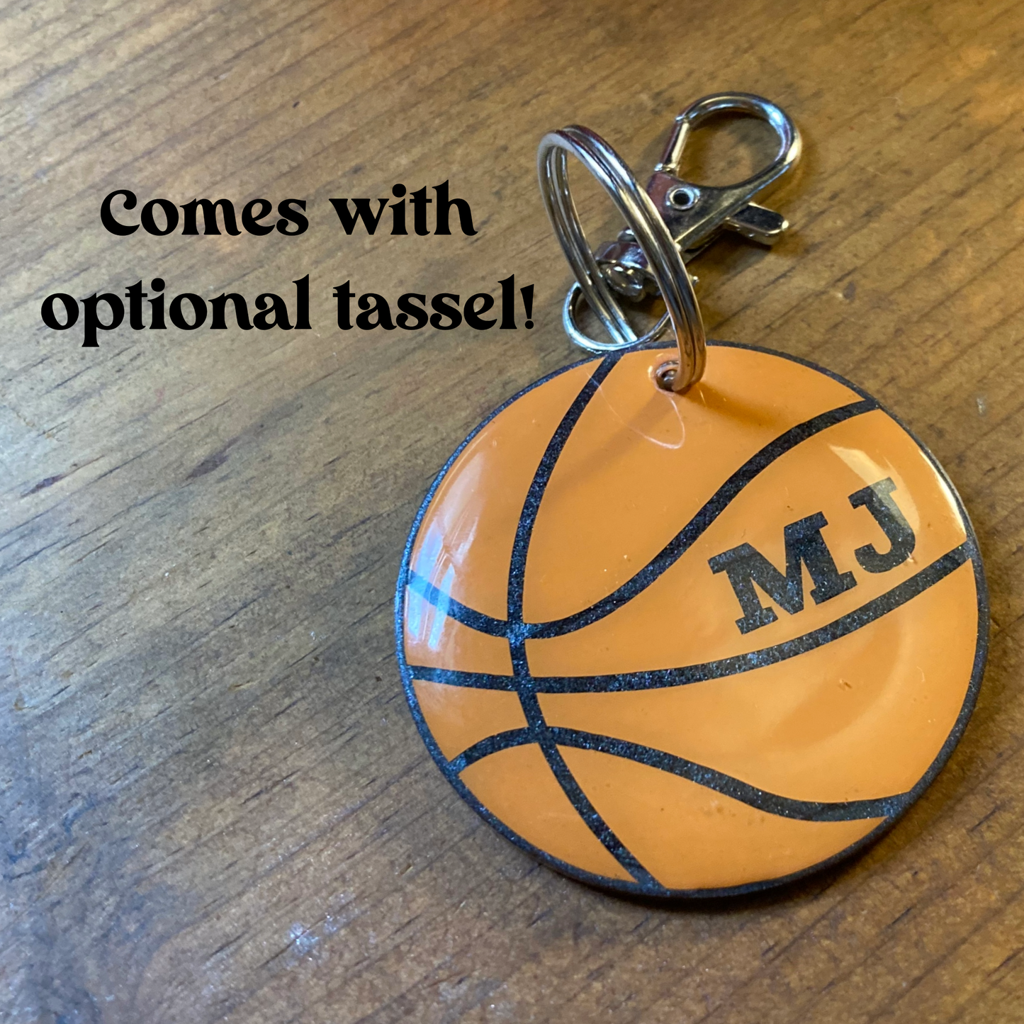 Basketball Keychain | Personalized with Name | Team Key chain | Custom B-Ball Key Ring | Basket ball Tag | Team Gift | Coach Gift | Bag Tag