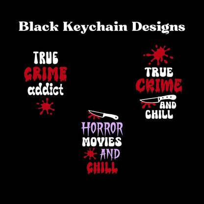 True Crime Motel Keychains | Hotel Style Key chain | Halloween | True Crime Addict | Spooky Season | Fall | Horror Movies | Chill | Retro