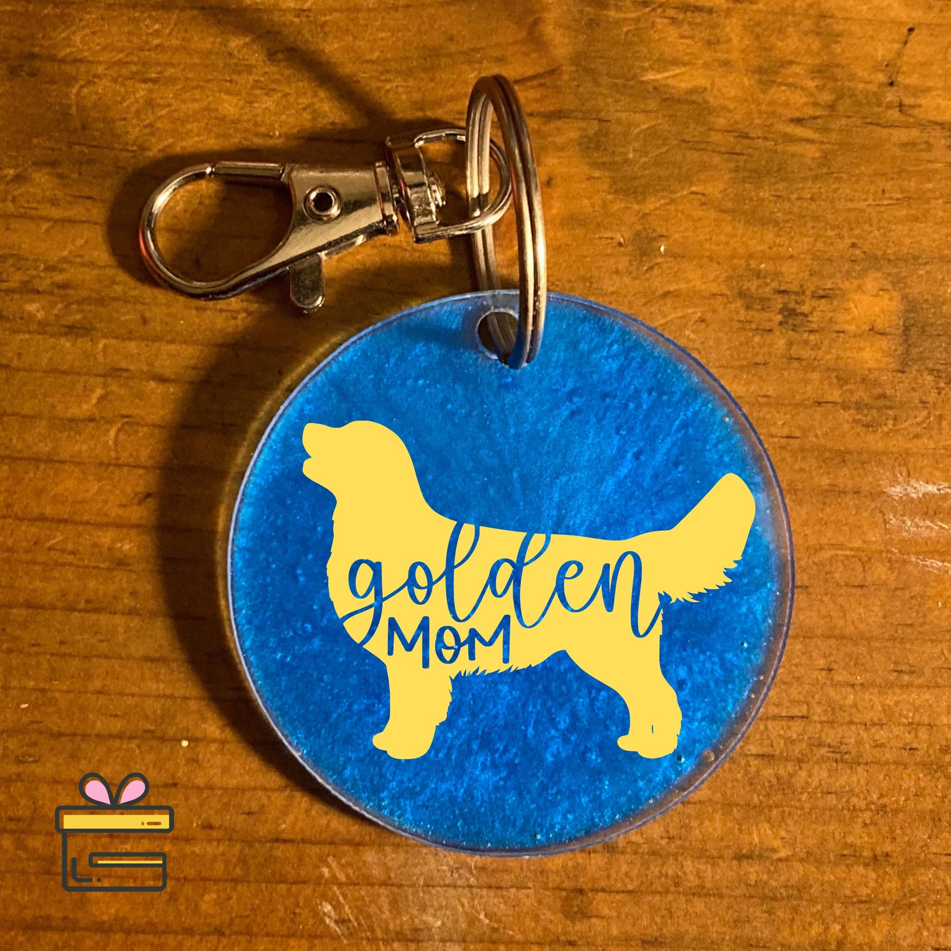 Dog Breed Keychain | Hand lettered Dog Key chain | Breed Dog Keychains | Dog Mom Key Chains | Silhouette Dog Key Fob | Script Dog Breeds